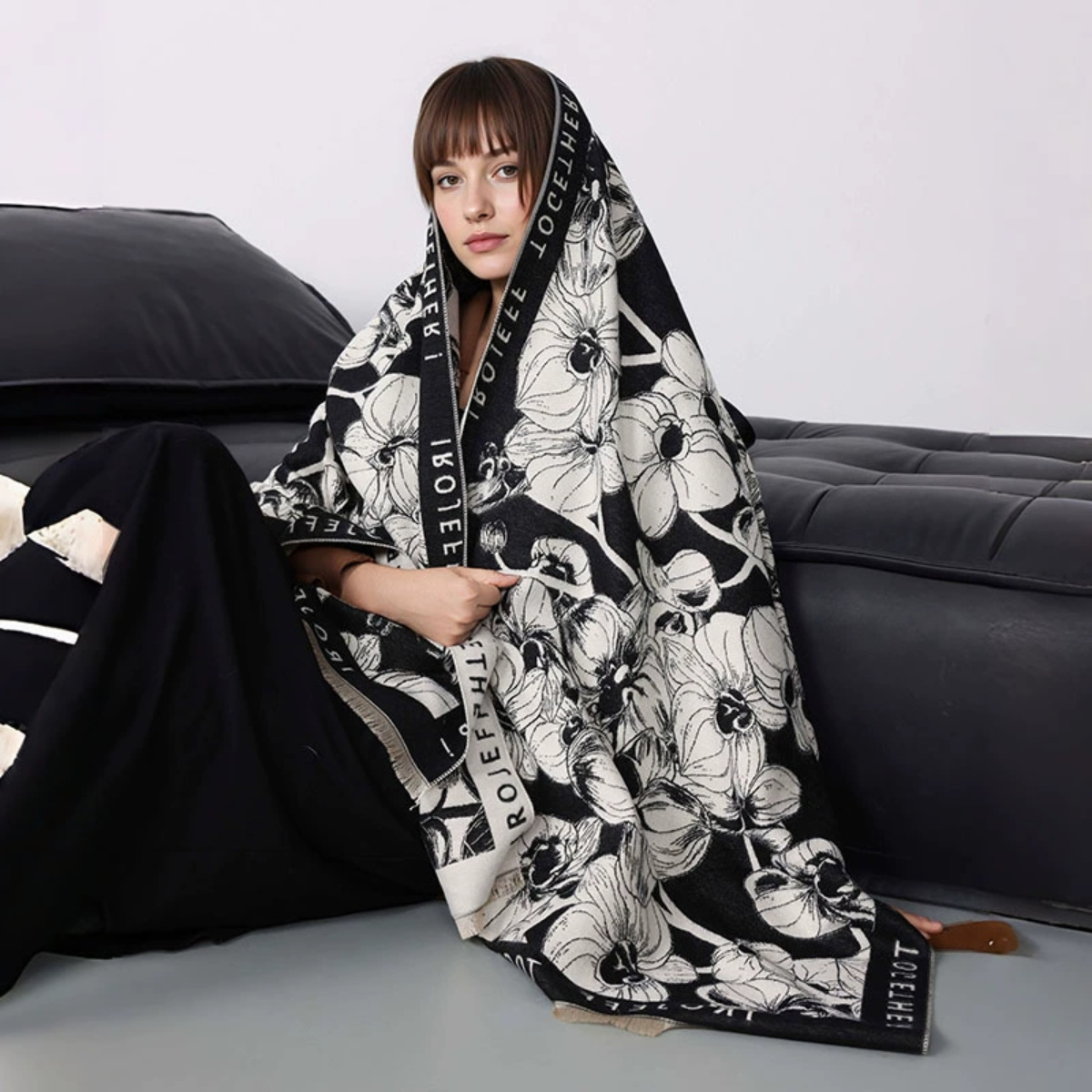 Luxury Winter Women's Imitatio - Cashmere Pashmina Wrap บทวิจารณ์และราคา