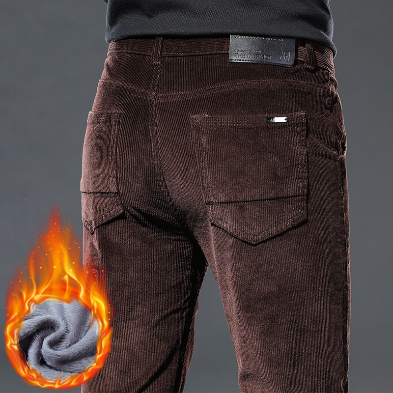 Winter New Men's Corduroy Flee - Corduroy Pant Warm บทวิจารณ์และราคา