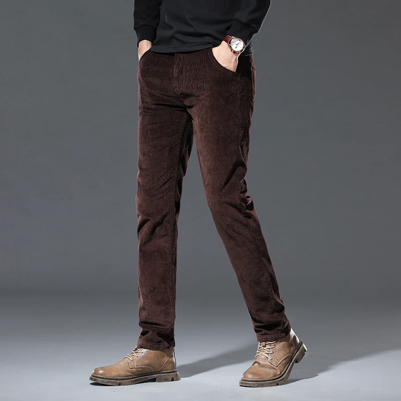 Winter New Men's Corduroy Flee - Corduroy Pant Warm บทวิจารณ์และราคา