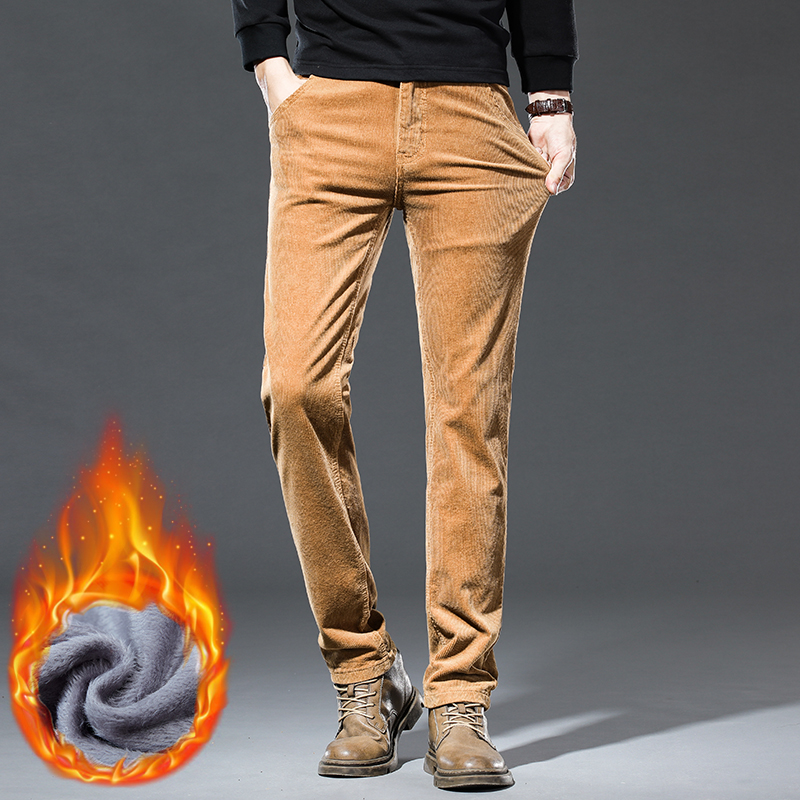 Winter New Men's Corduroy Flee - Corduroy Pant Warm บทวิจารณ์และราคา