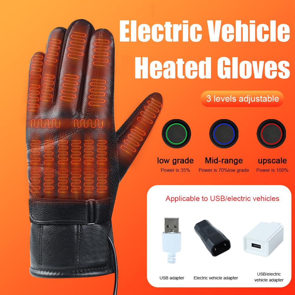 1 Pair USB Heating Gloves Rech - Touch Screen Gloves บทวิจารณ์และราคา