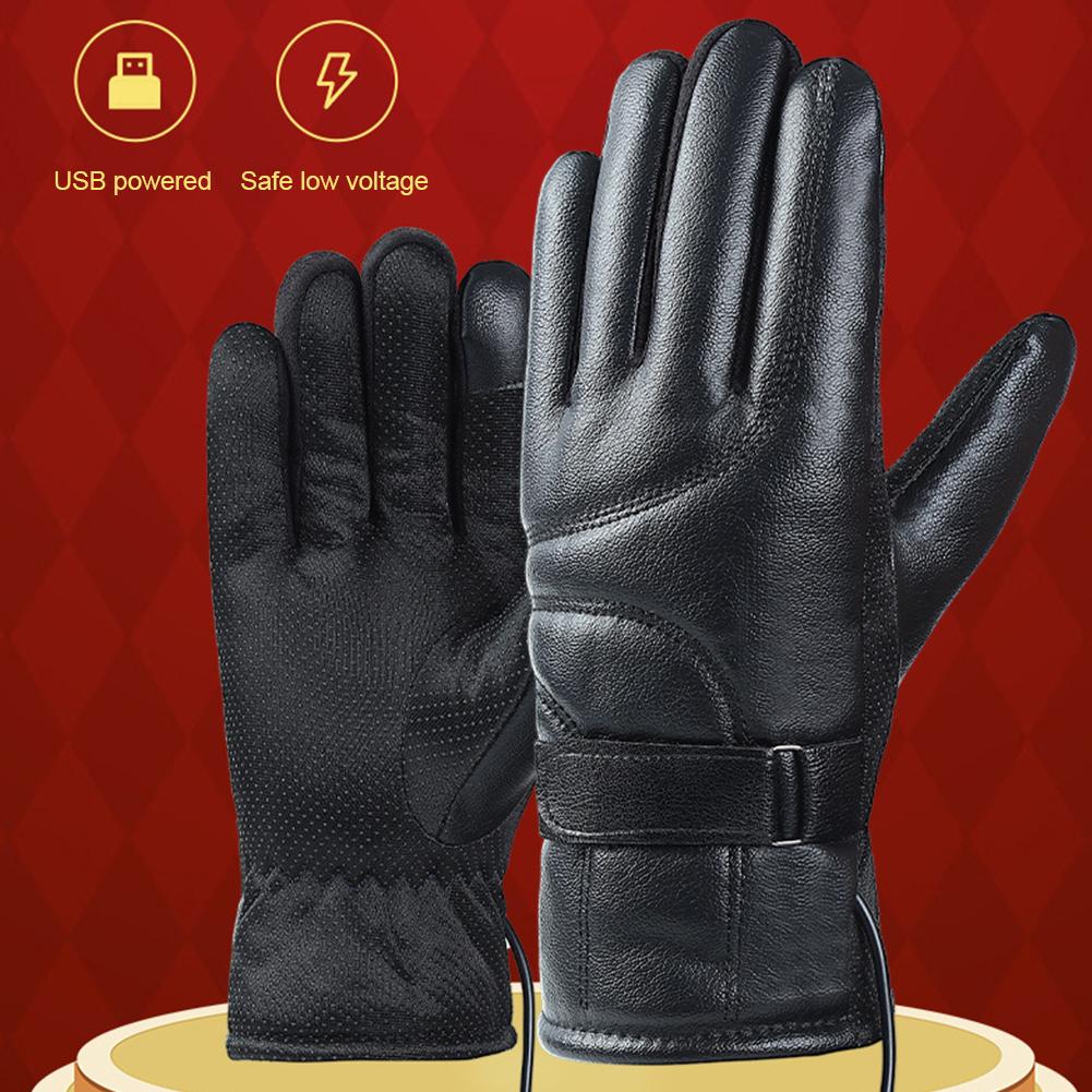 1 Pair USB Heating Gloves Rech - Touch Screen Gloves บทวิจารณ์และราคา