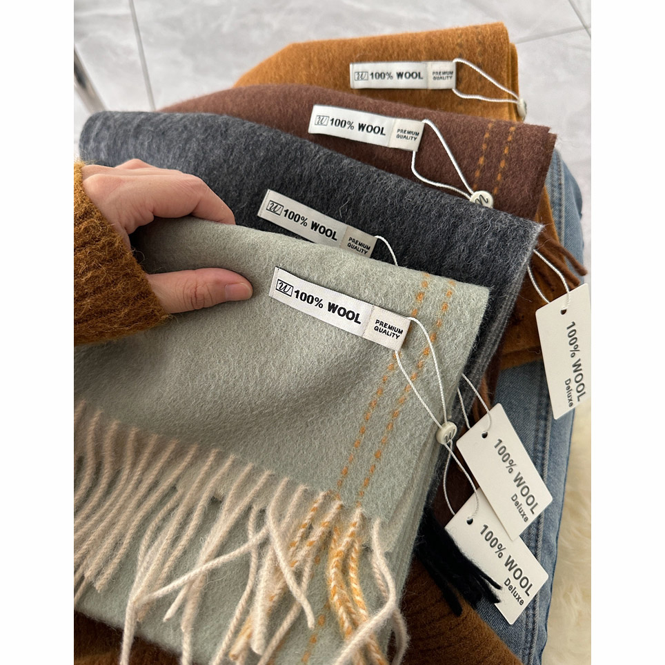 Elegant Good Quality 100% Wool - Wool Scarf Men บทวิจารณ์และราคา