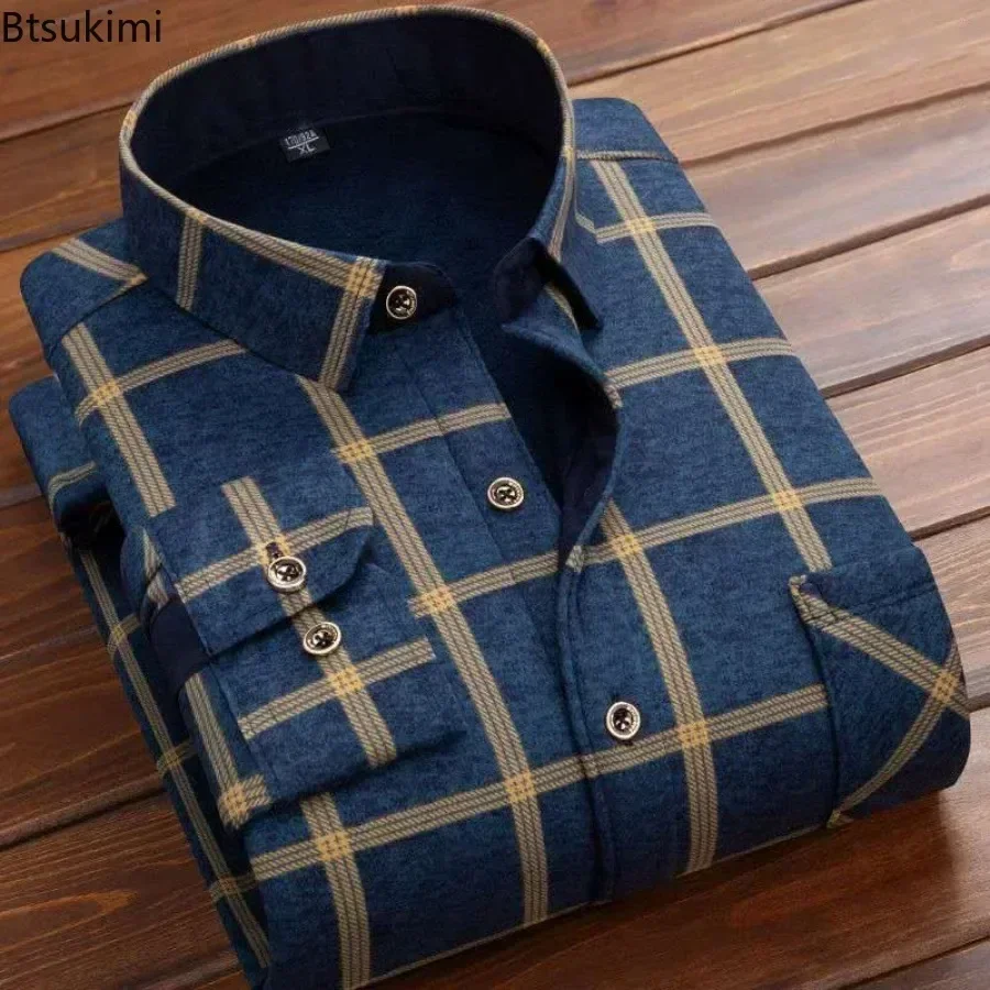 2024 Men's Winter Warm Long Sl - Flannel Shirt Lined บทวิจารณ์และราคา
