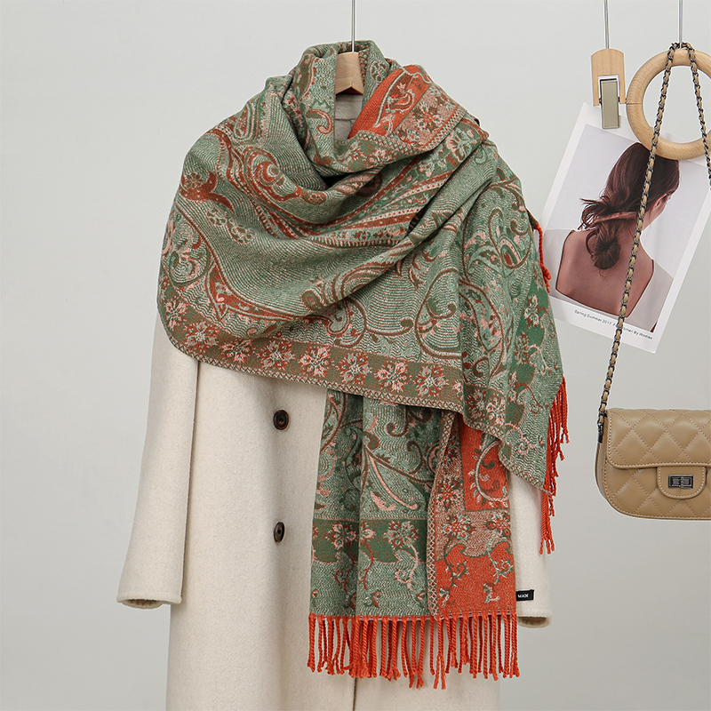 2024 Fashion Ethnic Style Wome - Cashmere Pashmina Wrap บทวิจารณ์และราคา