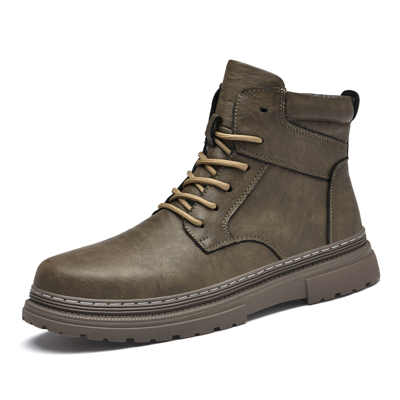 Warm Winter Men Leather Shoes  - Waterproof Winter Boot บทวิจารณ์และราคา
