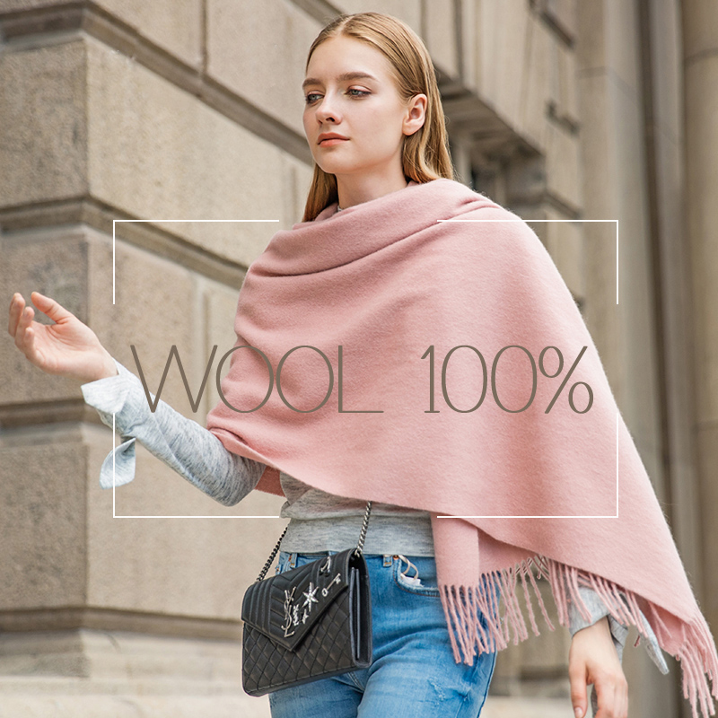 Wool Winter Scarf Women Fashio - Shawl Wrap Winter บทวิจารณ์และราคา