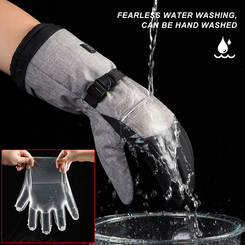 Electric Heated Gloves Men Wom - Touch Screen Gloves บทวิจารณ์และราคา