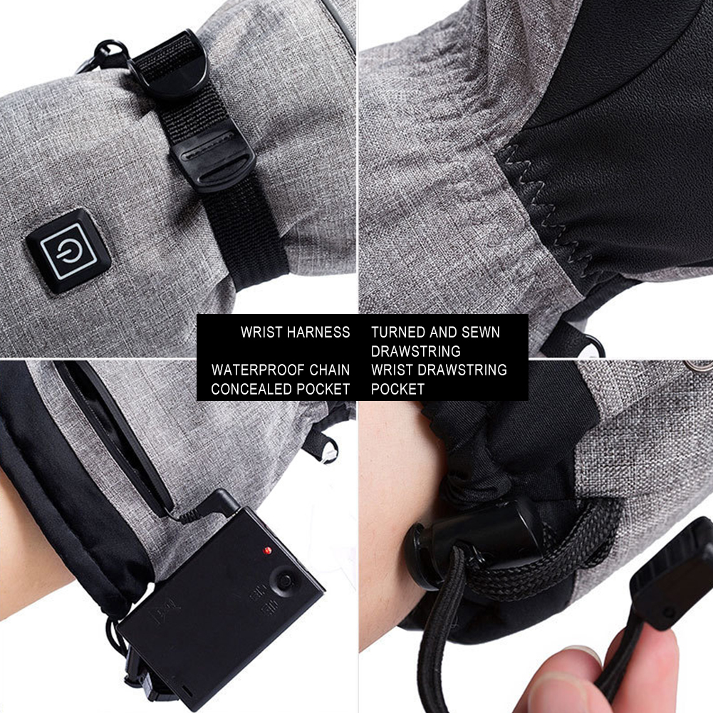 Electric Heated Gloves Men Wom - Touch Screen Gloves บทวิจารณ์และราคา