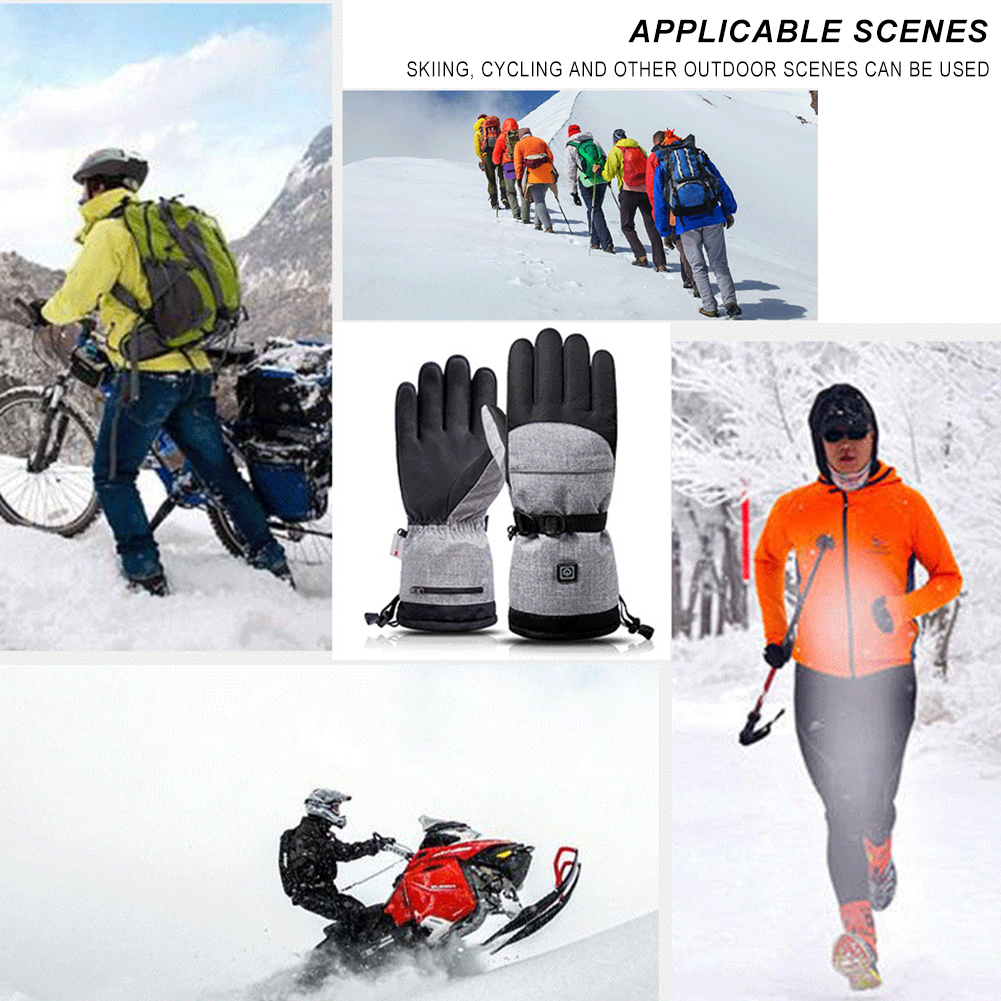 Electric Heated Gloves Men Wom - Touch Screen Gloves บทวิจารณ์และราคา