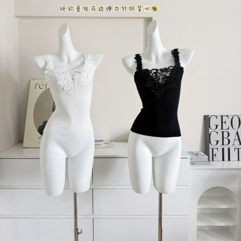 Sexy Lace Trim Camisole Top Ho - Flannel Shirt Lined บทวิจารณ์และราคา
