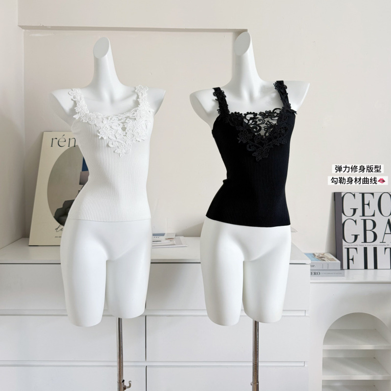 Sexy Lace Trim Camisole Top Ho - Flannel Shirt Lined บทวิจารณ์และราคา