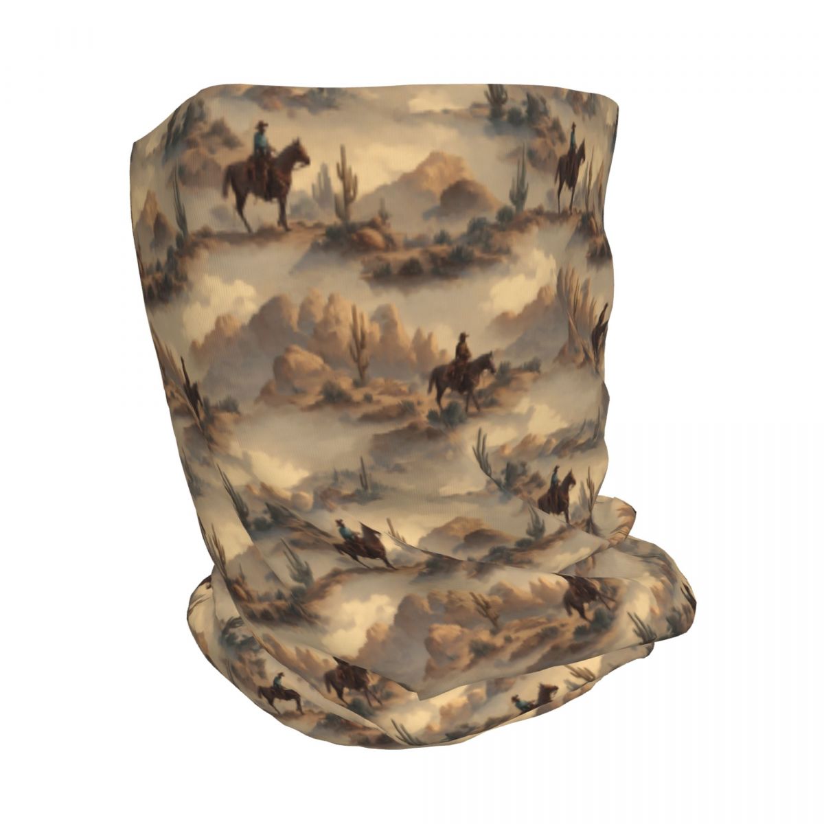Cowboy In Desert Western Lands - Knit Beanie Hat Warm บทวิจารณ์และราคา