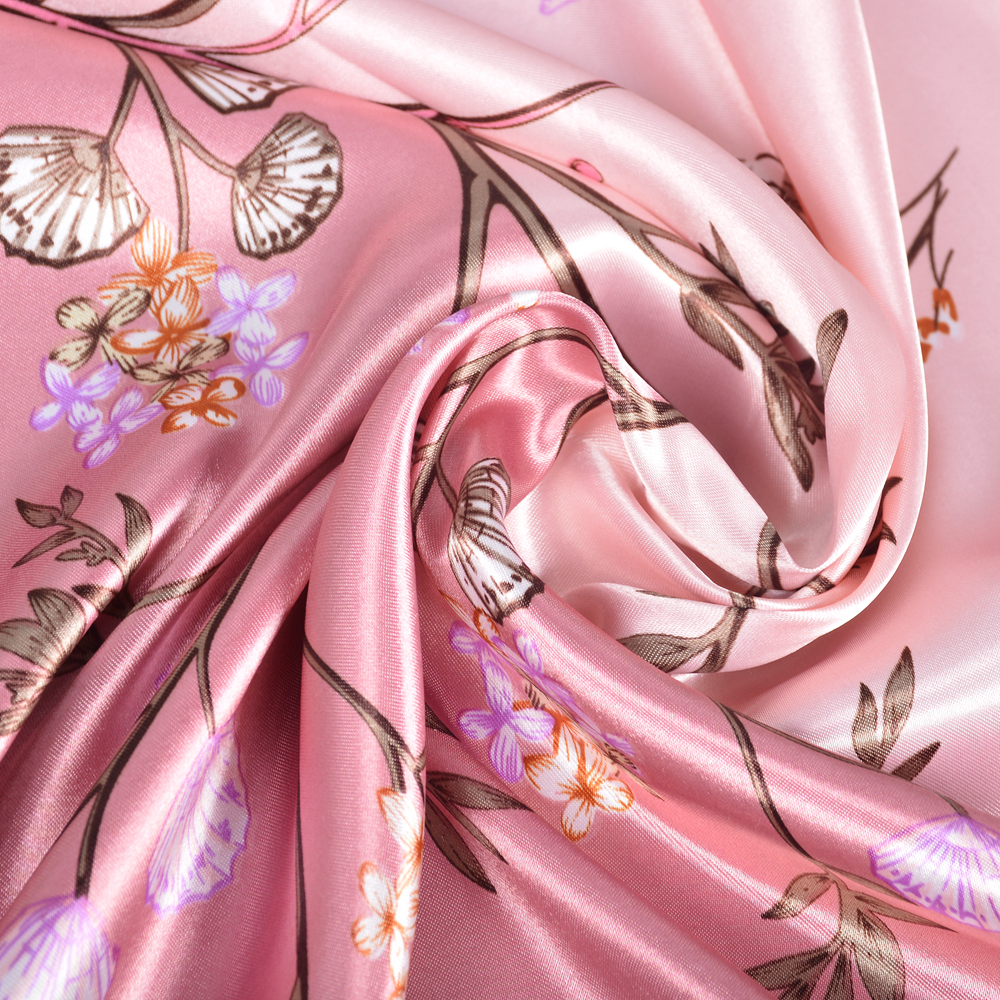 BYSIFA| Pink New Silk Shawl Sc - Shawl Wrap Winter บทวิจารณ์และราคา