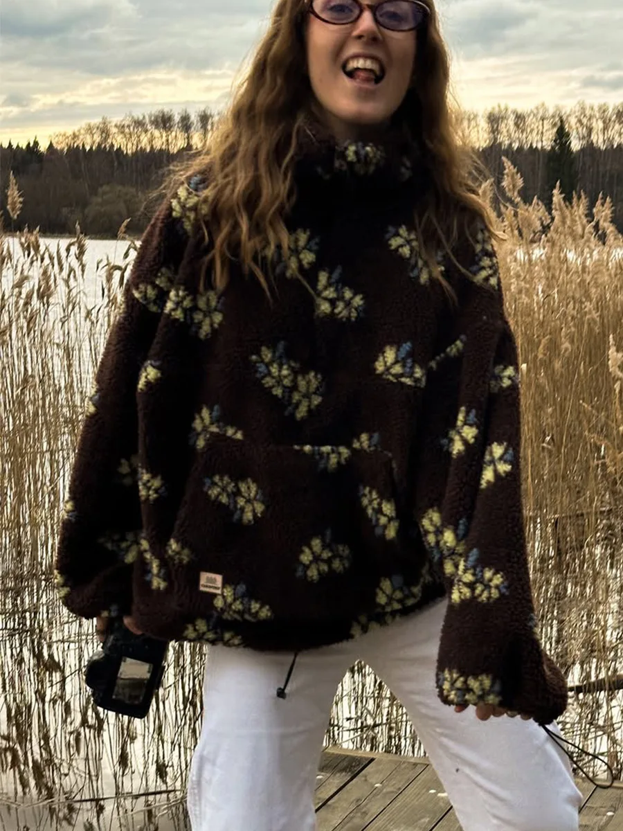 Autumn Winter Women's Sherpa F - Sherpa Hoodie Fleece บทวิจารณ์และราคา