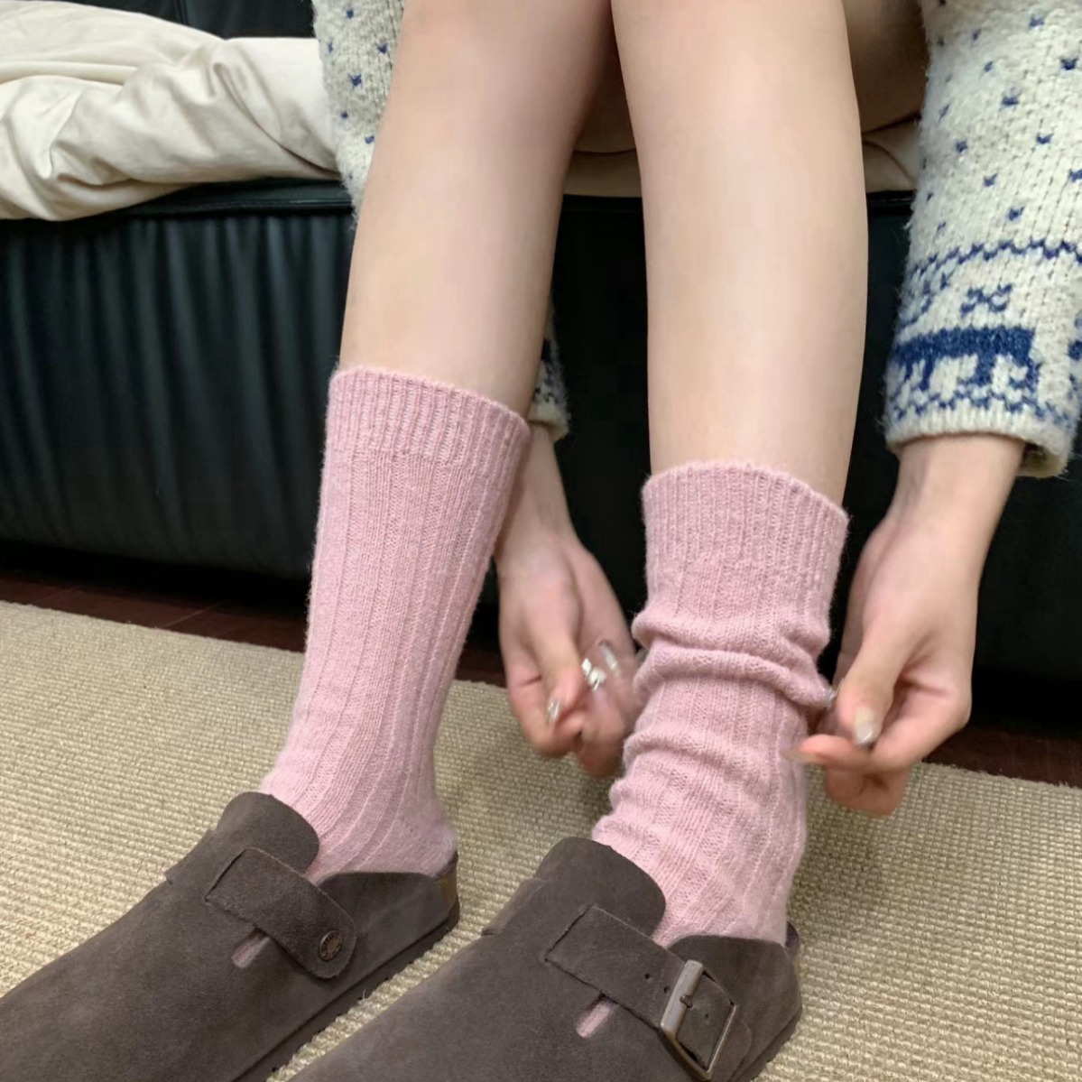 New Winter Cashmere Wool Women - Thermal Sock Wool บทวิจารณ์และราคา