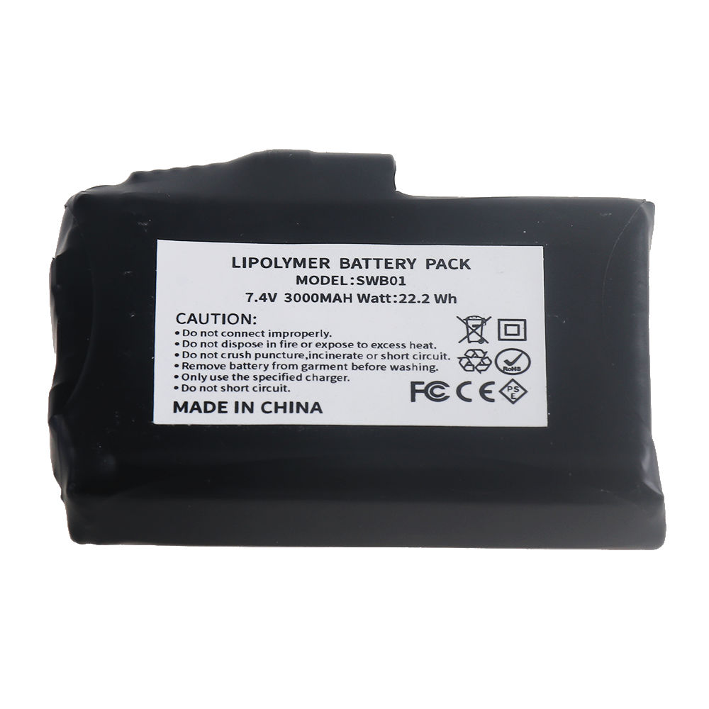 7.4V 3000mah Li-Polymer Batter - Heated Vest Battery บทวิจารณ์และราคา