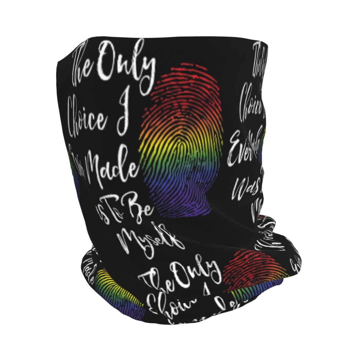 Faux Glitter Rainbow Pride Fla - Knit Beanie Hat Warm บทวิจารณ์และราคา