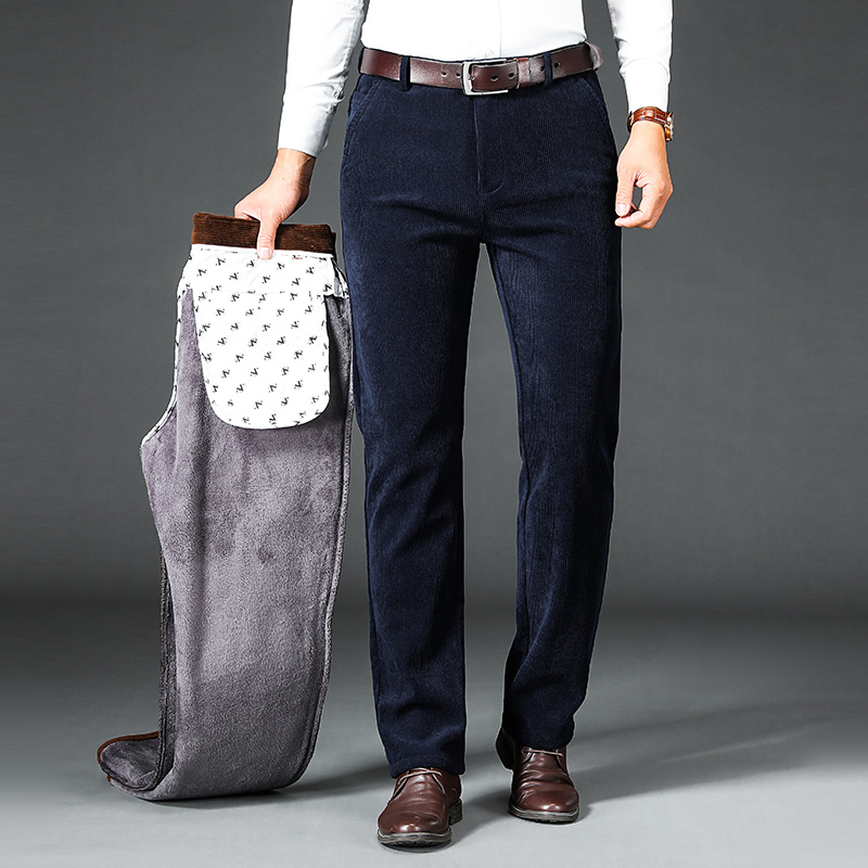 Winter Men's Fleece Corduroy P - Corduroy Pant Warm บทวิจารณ์และราคา
