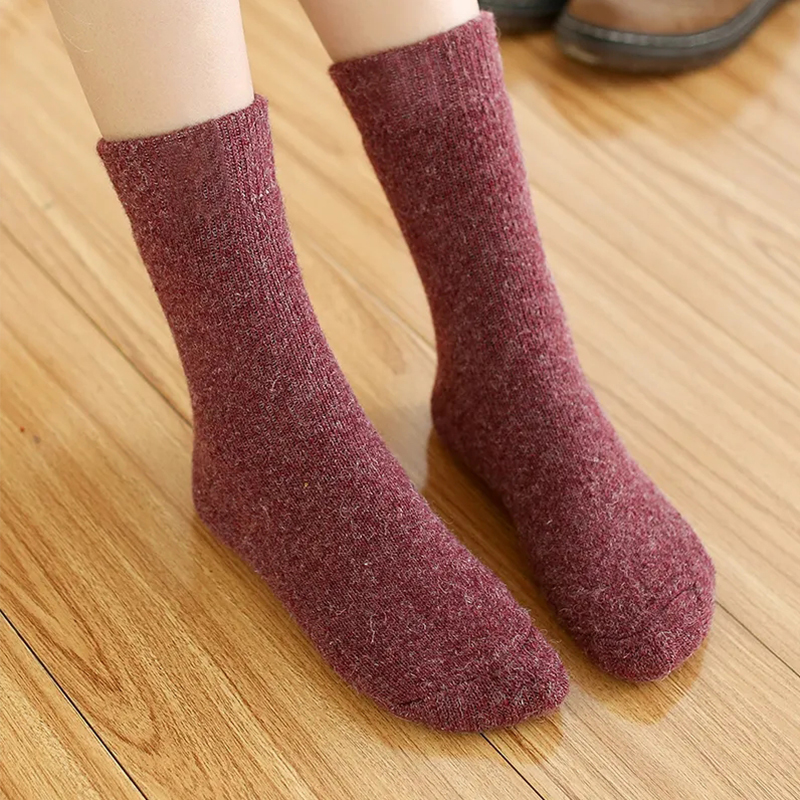 1 Pairs Winter Warm Women Sock - Thermal Sock Wool บทวิจารณ์และราคา