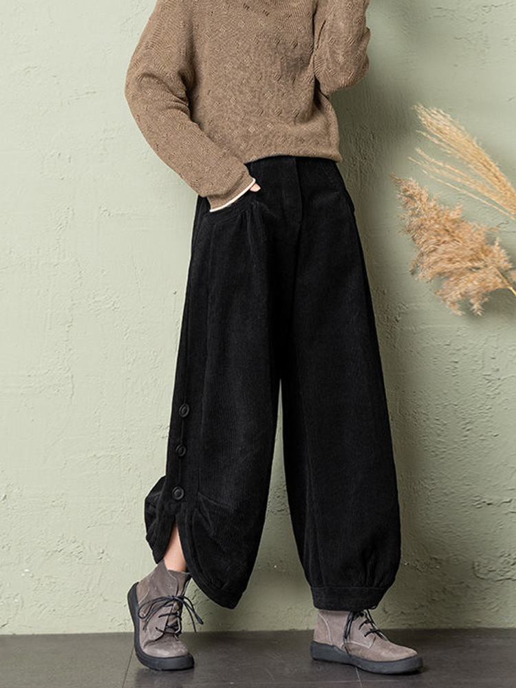 Korean Corduroy Women Pants Fa - Corduroy Pant Warm บทวิจารณ์และราคา