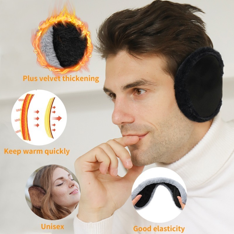 Thicken Fur Earmuffs Men Women - Winter Headband Fleece บทวิจารณ์และราคา