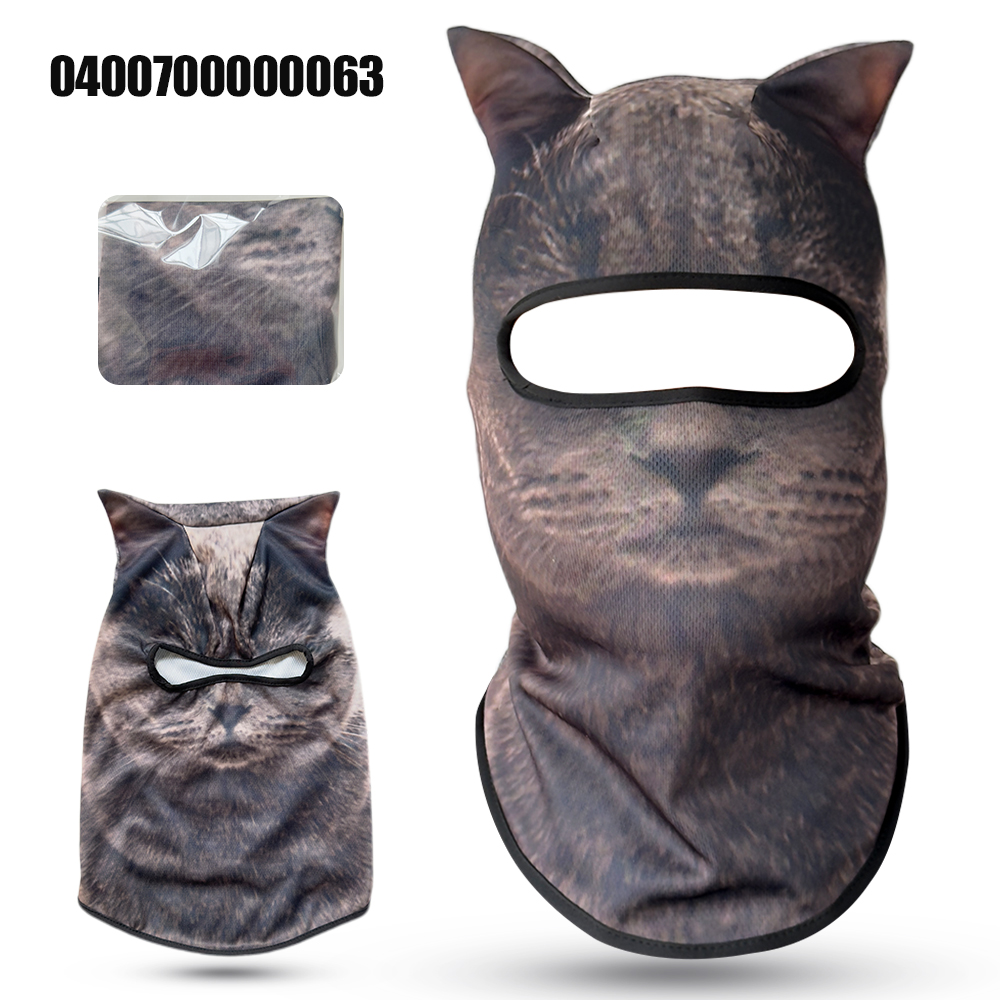 3D cat animal skiing Balaclava - Balaclava Ski Mask บทวิจารณ์และราคา