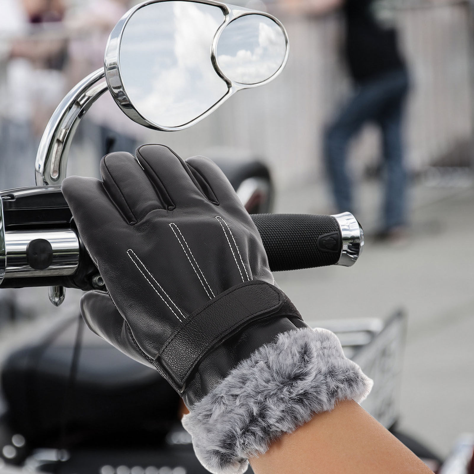 1Pair Men's Winter Ski Gloves  - Snow Glove Insulated บทวิจารณ์และราคา