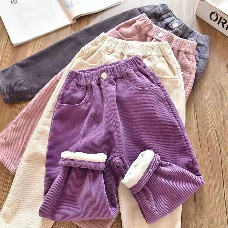Velvet Lined Corduroy Kids Har - Corduroy Pant Warm บทวิจารณ์และราคา