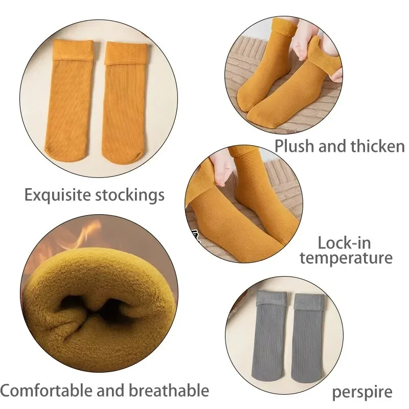 Women Winter Socks Hermal Cash - Thermal Sock Wool บทวิจารณ์และราคา