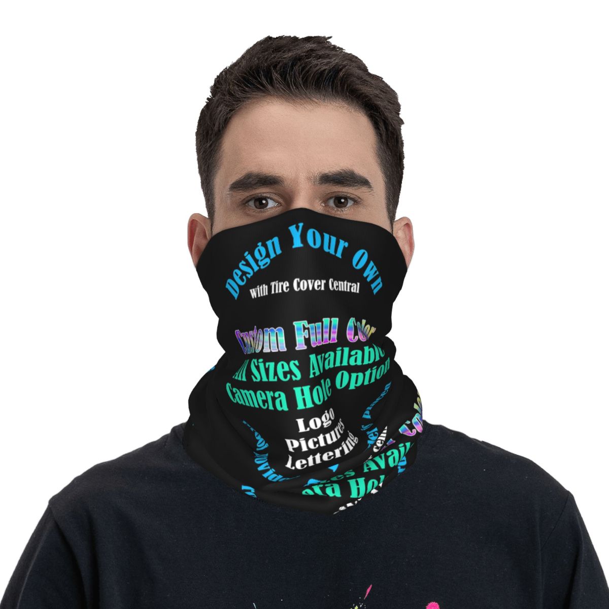 Custom Custom Your Design Prin - Neck Gaiter Fleece บทวิจารณ์และราคา