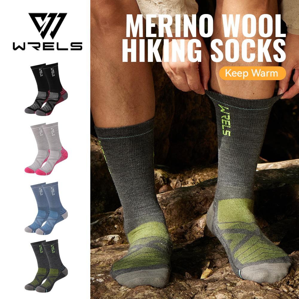 WRELS 1/2/3 Merino Wool Socks  - Thermal Sock Wool บทวิจารณ์และราคา