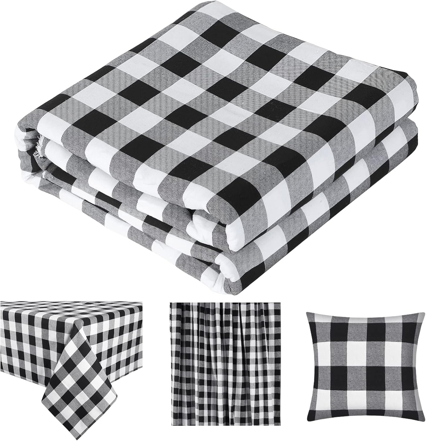 Christmas Plaid Fabric for DIY - Flannel Shirt Lined บทวิจารณ์และราคา
