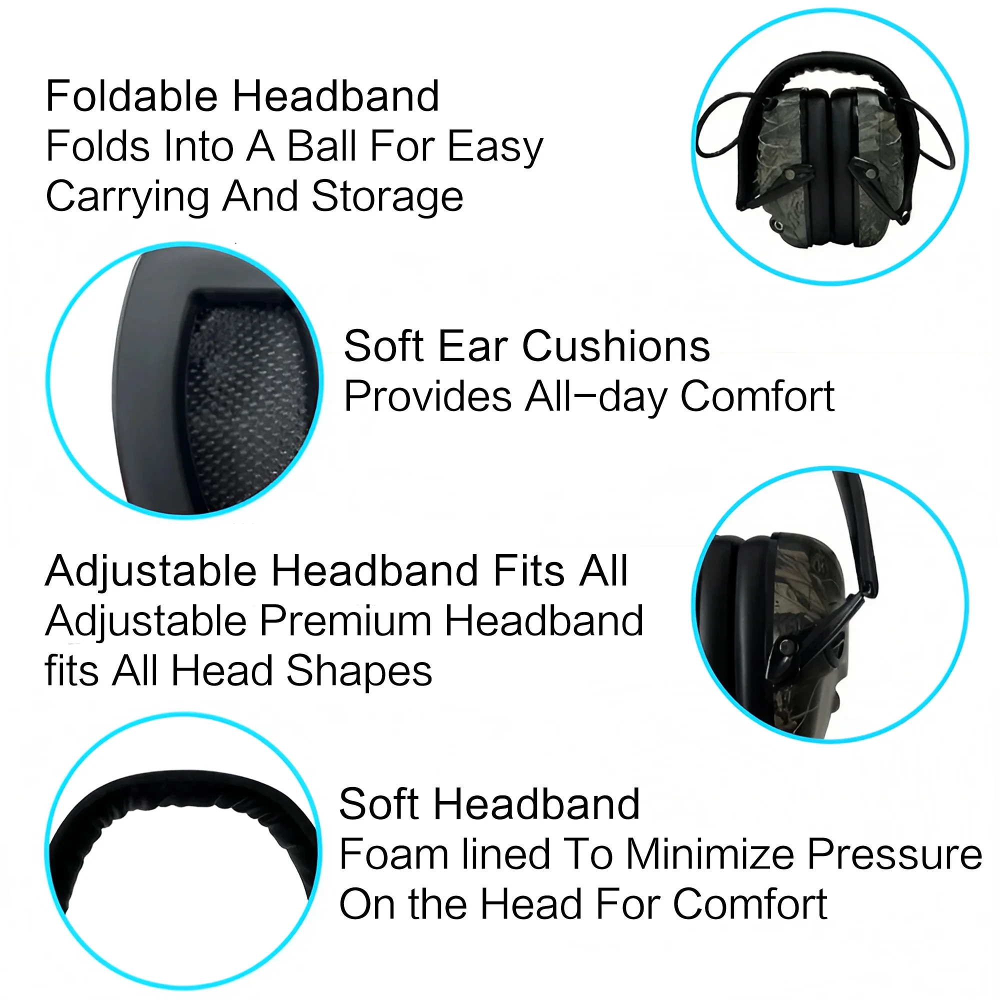 Outdoor Tactical Electronic Sh - Earmuffs Foldable บทวิจารณ์และราคา