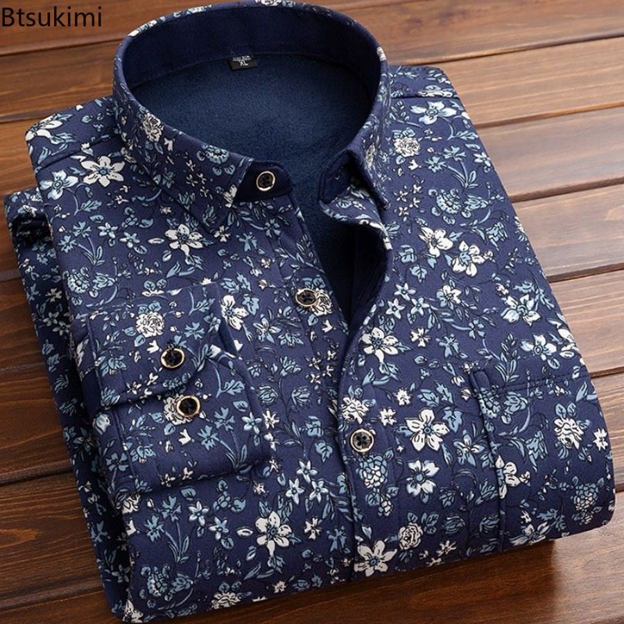Flannel Men Shirt 2026 Autumn  - Flannel Shirt Lined บทวิจารณ์และราคา