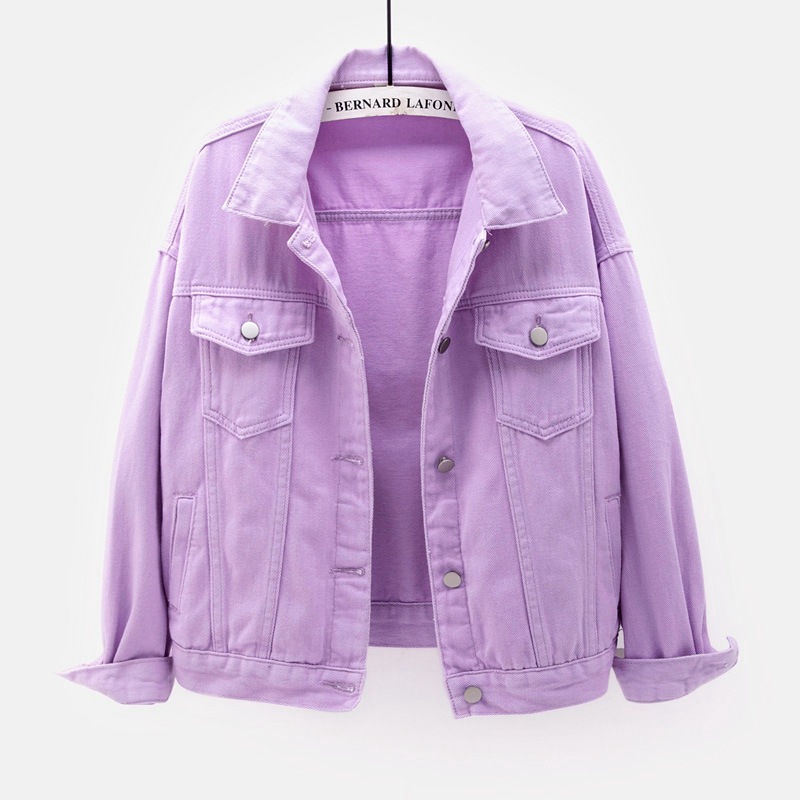 Solid Short Women's Denim Coat - Down Jacket Packable บทวิจารณ์และราคา