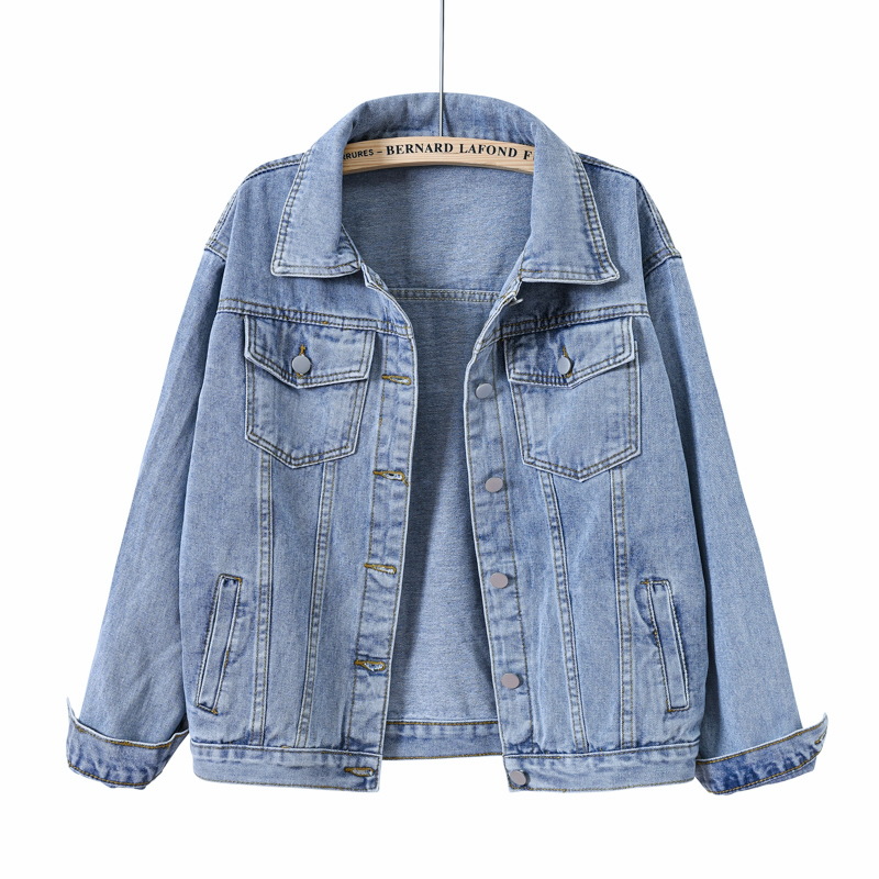 Solid Short Women's Denim Coat - Down Jacket Packable บทวิจารณ์และราคา