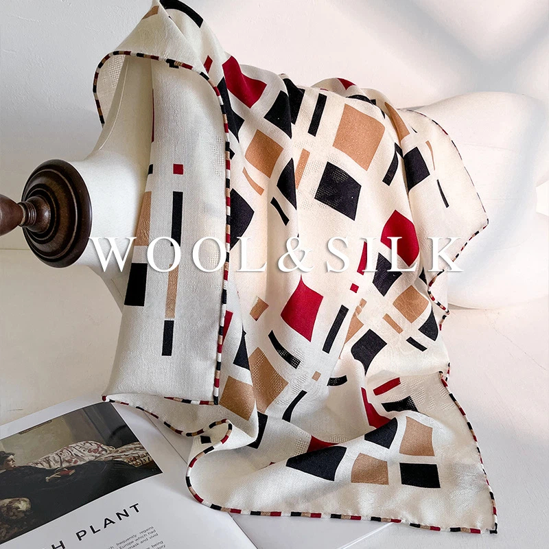 30% Silk 70% Wool Women's Scar - Wool Scarf Men บทวิจารณ์และราคา