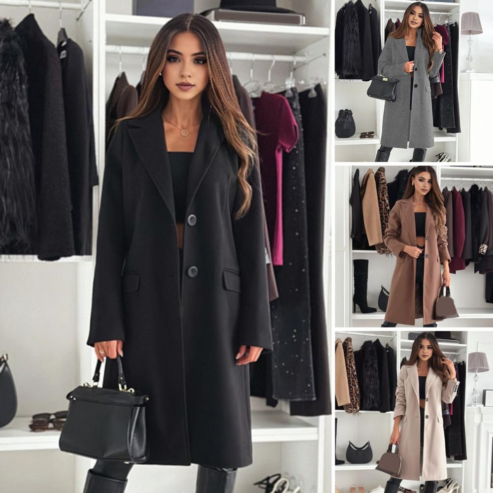 Wrinkle Resistant Coat Women’s - Wool Coat Peacoat บทวิจารณ์และราคา