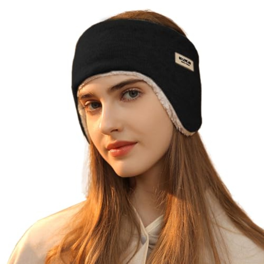 Ear Warmer Fuzzy Fleece Lined  - Fleece Ear Warmer Band บทวิจารณ์และราคา