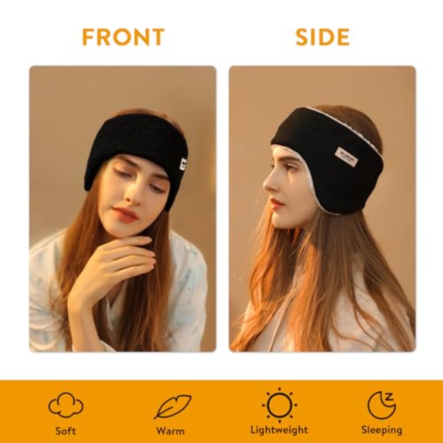 Ear Warmer Fuzzy Fleece Lined  - Fleece Ear Warmer Band บทวิจารณ์และราคา