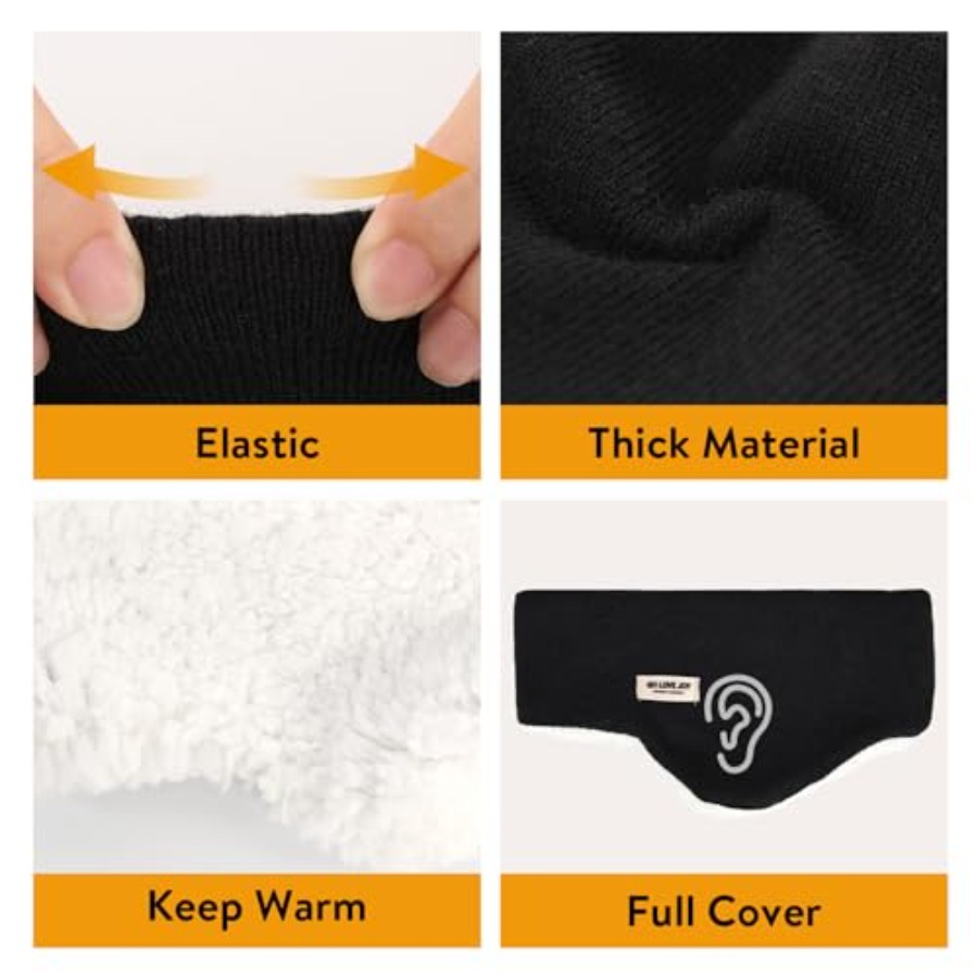 Ear Warmer Fuzzy Fleece Lined  - Fleece Ear Warmer Band บทวิจารณ์และราคา