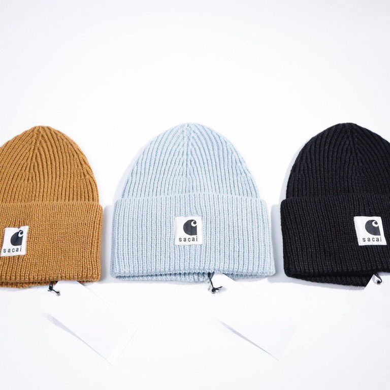 Vuu Sacai Collaborative Patchw - Knit Beanie Hat Warm บทวิจารณ์และราคา