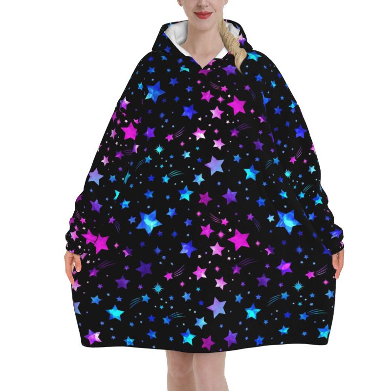 Space Galaxy Constellation Zod - Sherpa Hoodie Fleece บทวิจารณ์และราคา