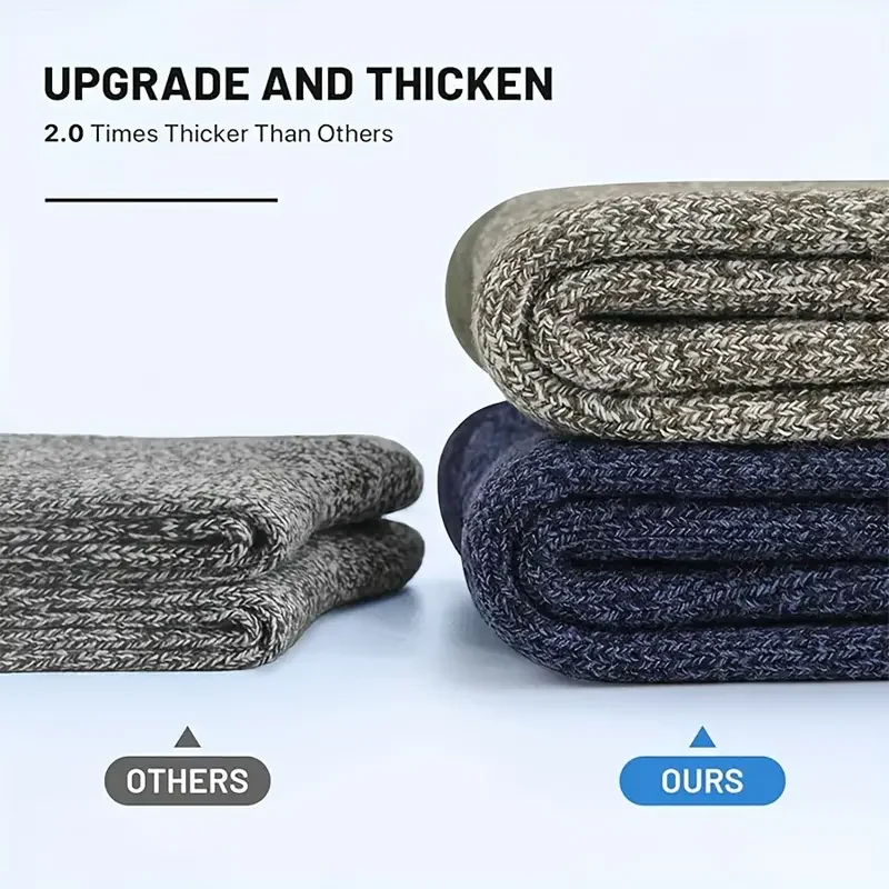 5 Pairs Merino Wool Socks for  - Thermal Sock Wool บทวิจารณ์และราคา