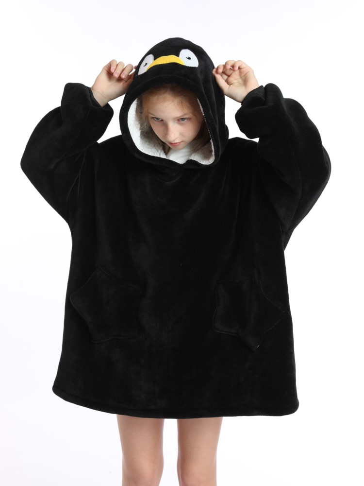 Winter Sherpa Blanket Teens Ho - Sherpa Hoodie Fleece บทวิจารณ์และราคา