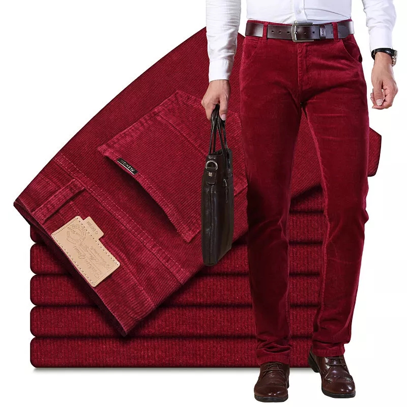 Autumn Winter Men`s Thick Warm - Corduroy Pant Warm บทวิจารณ์และราคา