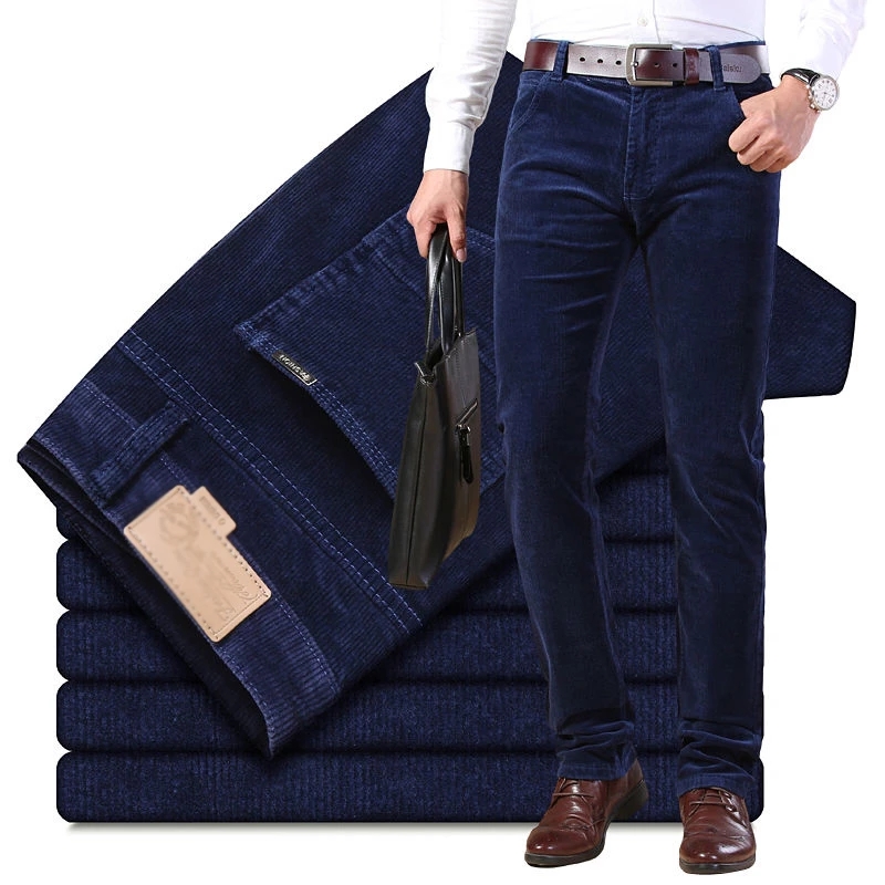 Autumn Winter Men`s Thick Warm - Corduroy Pant Warm บทวิจารณ์และราคา