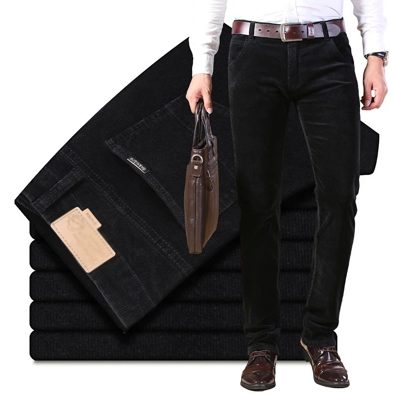 Autumn Winter Men`s Thick Warm - Corduroy Pant Warm บทวิจารณ์และราคา