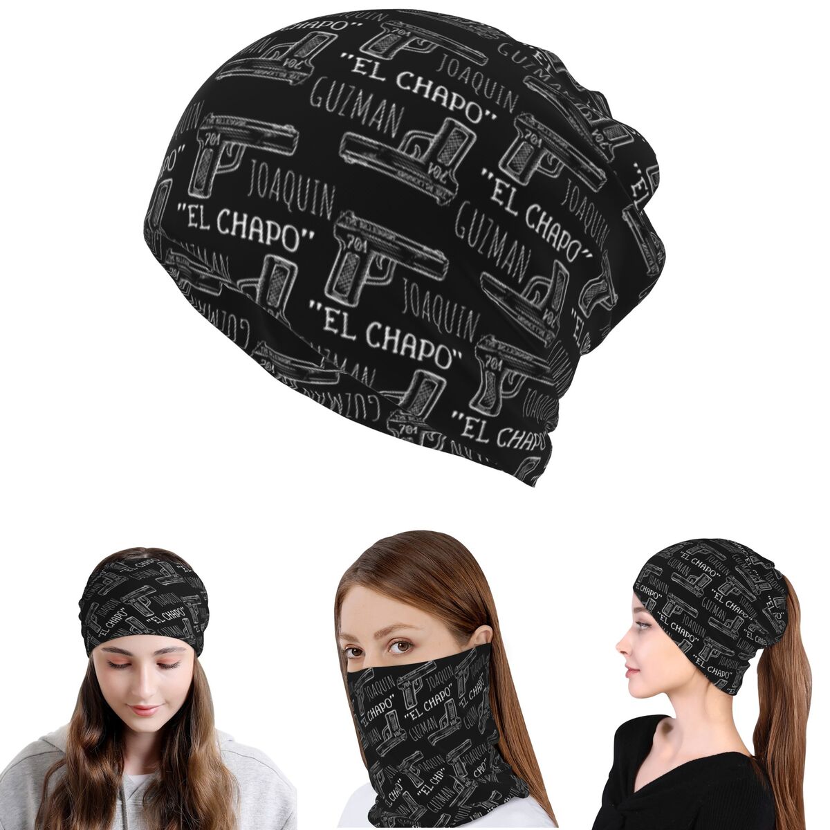 Joaquin El Chapo Guzman Narcos - Knit Beanie Hat Warm บทวิจารณ์และราคา